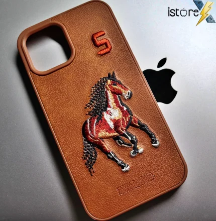 Embroidered Horse iPhone Case (Brown Edition)