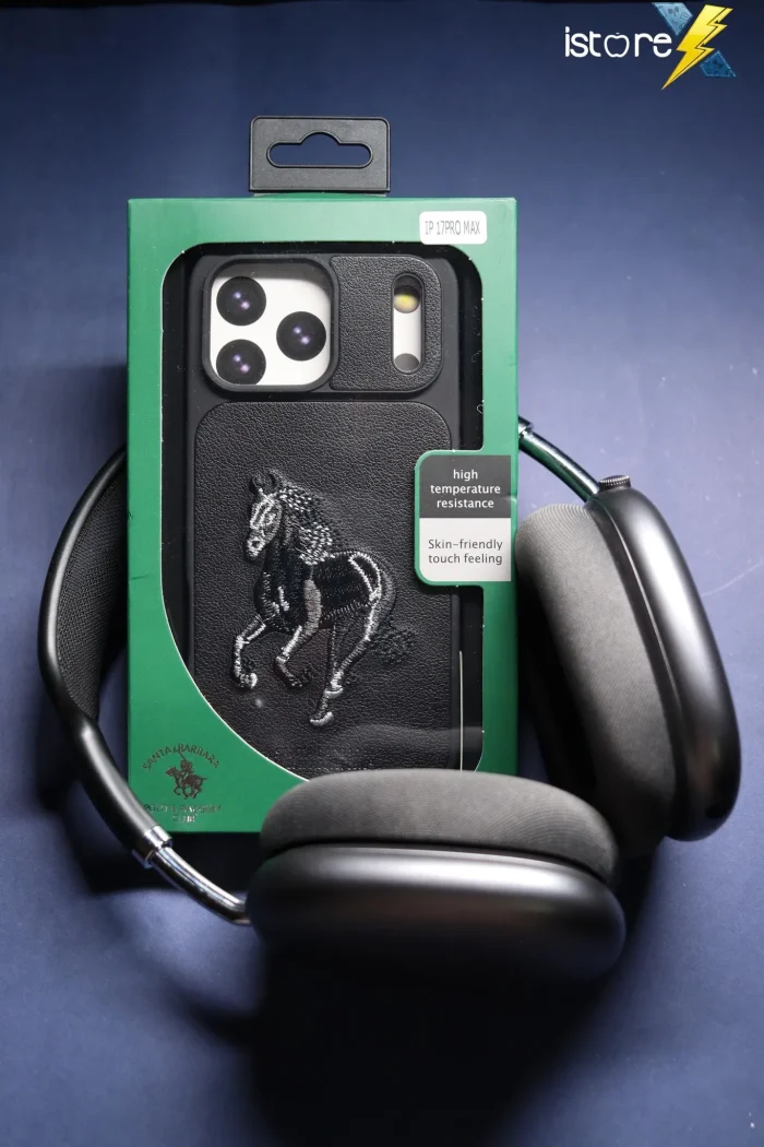 Embroidered Horse iPhone Case (Black Edition) - Image 3
